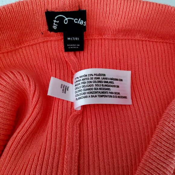 Art Class Womens Ribbed Flare Pants M Polyester Rayon Red• Lay flat to dry - Picture 2 of 10